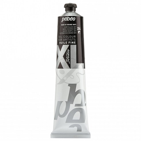 뻬베오 XL 유화 물감 200ml, 24 Ivory black imit.