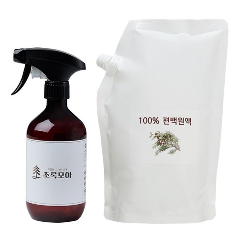 초록모아 잎 편백수 피톤치드 스프레이 탈취제, 1개, 2L