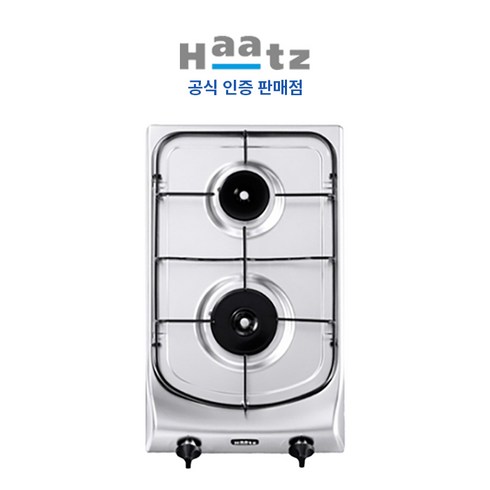 [전국설치]하츠 빌트인 가스레인지 2구 실버 (타공 260*440), LNG, GC-2303SDBHH
