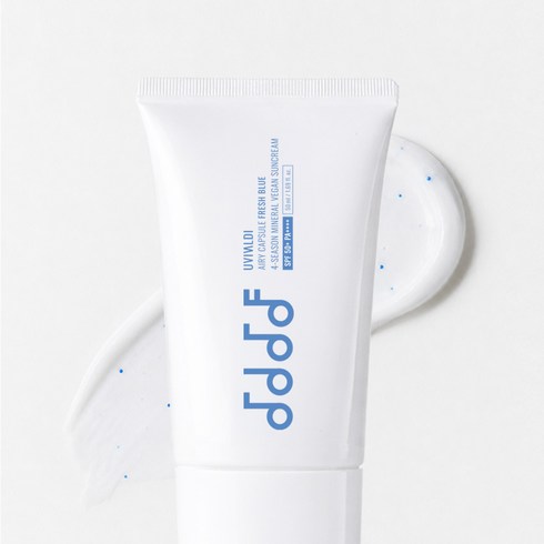 [클린 비건뷰티] 유비발디 에어리 비건 캡슐 산뜻블루 무기자차 선크림 SPF 50+ PA++++, 1개, 50ml