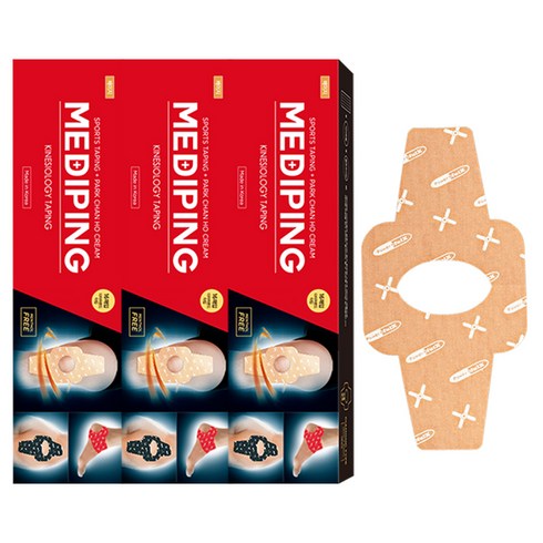 파워풀엑스 메디핑 다이아몬드타입 근육테이프 베이지, 16개입, 3개