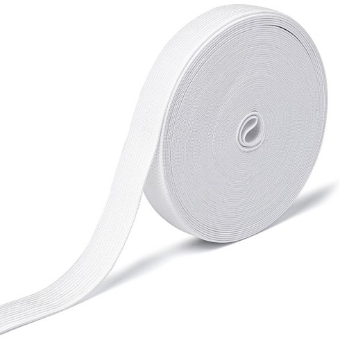 다용도 납작 수선 고무줄 500cm, 1개, 화이트 8mm