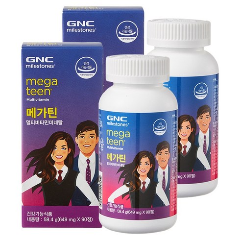 GNC 메가틴 멀티비타민 미네랄, 90정, 2개