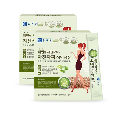 종근당 차전자피 식이섬유 30개입, 204g, 2개