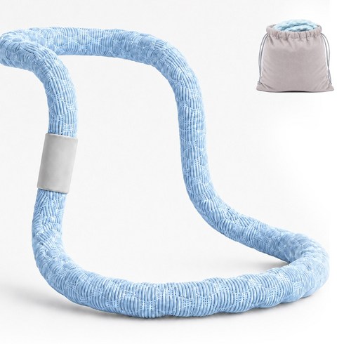뱃살삭제 전신 다이어트 홈트 아이스 실크 고탄성 소프트 스프링 훌라후프, 1개, 연블루, 2kg