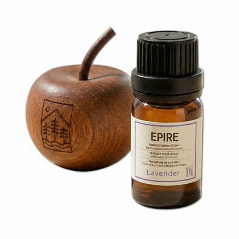 에피레 에센셜 오일 아로마 천연 100% 원액 사과 디퓨저우드, 1개, 10ml, 라벤더