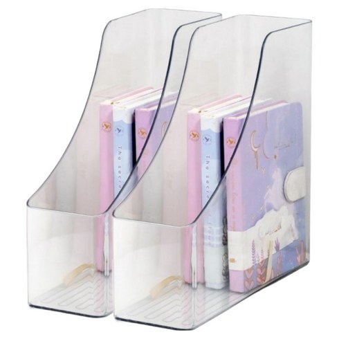 도큐모 서류 파일꽂이, 투명, 2개