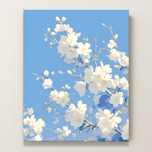 색채움 DIY 유화그리기세트 명화그리기 쉬운 그림그리기 40x50cm, SCU10 사과꽃, 1개