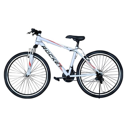 닥터바이크 F-26S ROCKET MTB 스틸 림 브레이크 14kg 신장 165~185cm, 화이트 + 레드, 66.0cm(26인치)