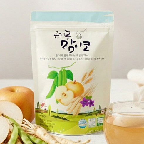 먹놀잼 유기농 100% 맘이코 작두콩 배도라지 차 티백, 1개, 20개입, 1.5g