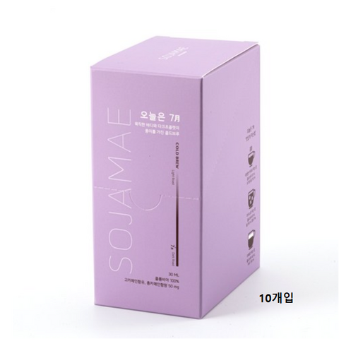 소자매 오늘은 7월 콜드브루 더치커피, 30ml, 10개입, 5개