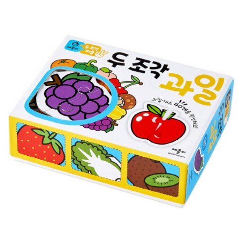 두 조각 퍼즐, 과일, 애플비, 80피스