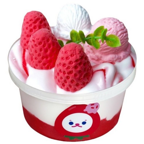 딸기 젤라또 슬라임, 200g, 1개, 레드