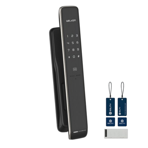 솔리티 웰콤 WiFi 푸시풀 Iot 디지털 도어락, WP-3500, 고객직접설치