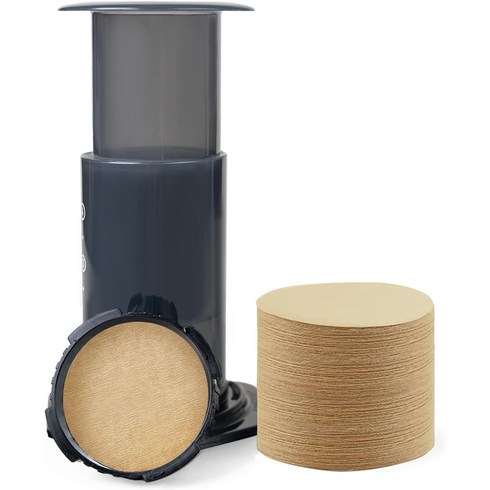 BakeChoice 에어로프레스 Aeropress 호환 커피여과지 필터종이 500개 64mm 원형 일회용, 1세트
