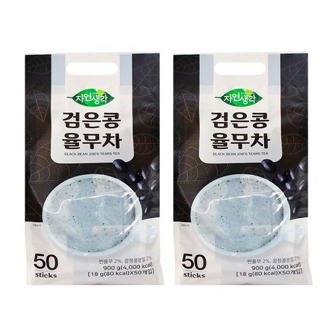 자연생각 검은콩 율무차, 18g, 50개입, 2개