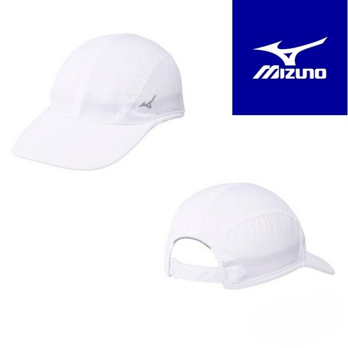 MIZUNO 미즈노 러닝 캡 나이트 런, 1개, 화이트