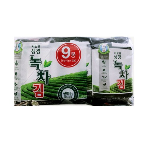 지도표 성경 녹차김, 4g, 108개