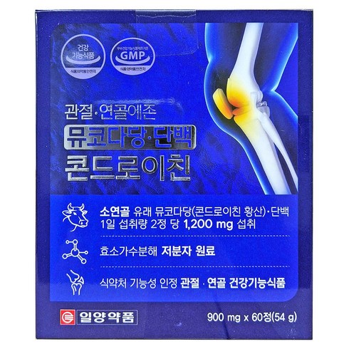 일양약품 관절 연골에존 뮤코다당 단백 콘드로이친, 60정, 3개