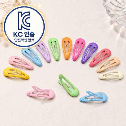 EHLEE 예쁜 미니 똑딱핀 유아 앞머리핀, 1개, 레인보우 10P