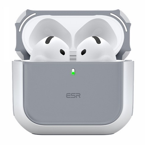ESR 에어팟 할로락 맥세이프 하이브리드 마그네틱 케이스, 에어팟 4/5, 화이트, 1개