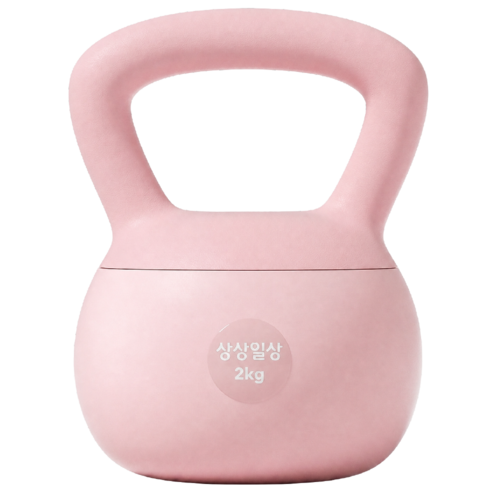 상상일상 층간소음 방지 소프트 케틀벨, 라이트핑크, 1개, 6kg