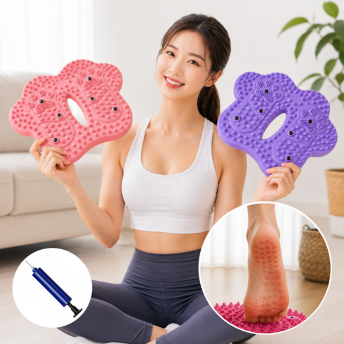 테드상사 지압 스텝퍼 발지압 운동기구 무소음 에어스텝퍼, 블루