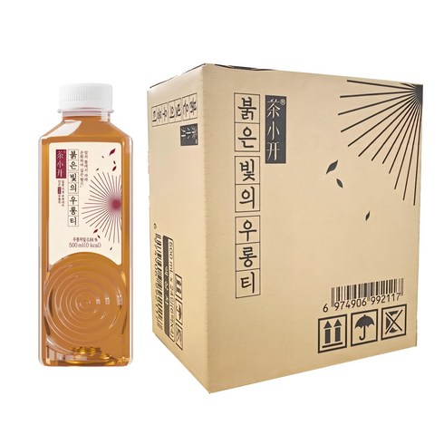 붉은빛의 우롱티, 24개, 1개입, 500ml