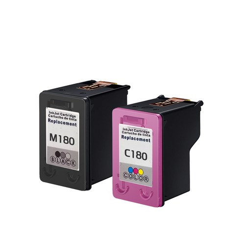 [호환] 삼성 INK-M180 C180 SET 블랙+컬러 세트 SL-J1660 J1663 J1665 J1770FW 재생 잉크 대용량, 1개, 검정+컬러 [묶음할인]