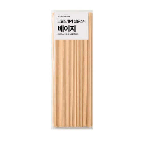 에테르나 프리미엄 고밀도 디퓨져 컬러 섬유스틱 4mm x 30cm, 50개입, 1개, 베이지