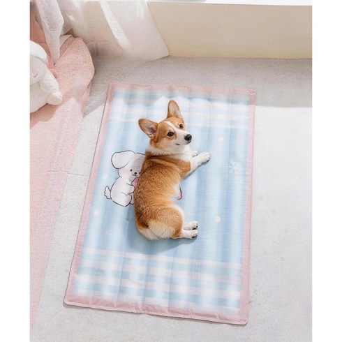강아지 쿨매트 냉감 젤 매트 강아지 유모차 쿨패드, 1개, 블루