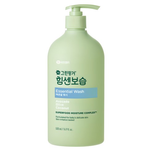 그린핑거 힘센보습 에센셜 유아 바디워시, 500ml, 1개