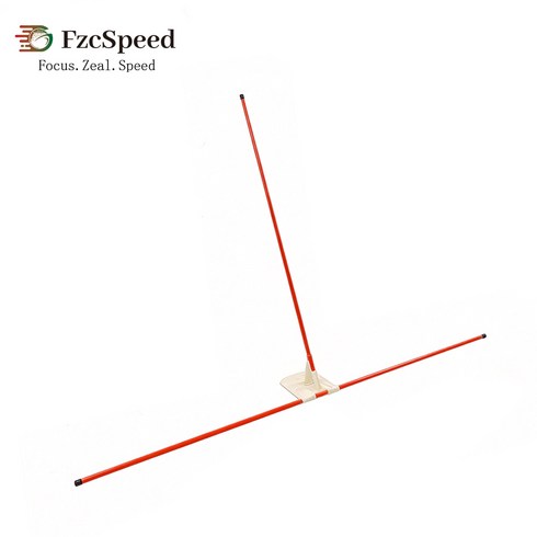 FzcSpeed 골프 스윙 평면 궤도 교정기 각도 조정 스윙 정렬 스틱 플레이트 홀더 자세 연습 트레이너, 1개, 빨간색