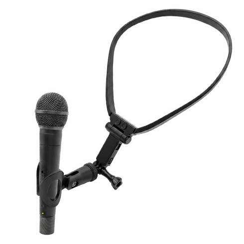 마이크 목걸이 스탠드 넥 홀더 목걸이형 거치대 고급형 MM02, 1개