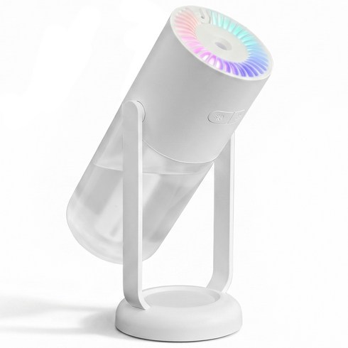 코지스 미니 무소음 차량용 사무실 탁상용 가습기 260ml, 화이트, WT-E28