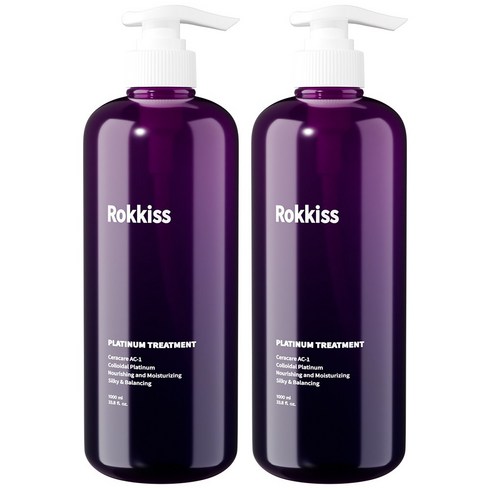 록키스 플래티늄 약산성 헤어트리트먼트, 1L, 2개