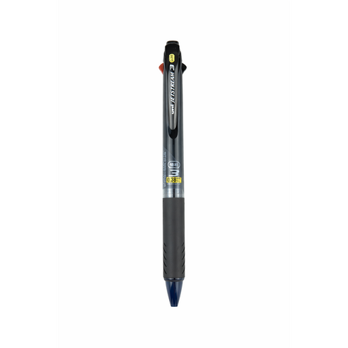 제트스트림 3색 볼펜 0.38mm SXE3-400-38 낱개, 블랙, 1개