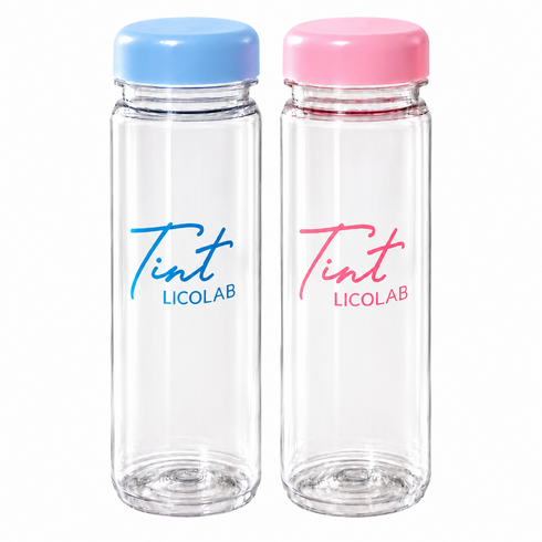 리코랩 눈금표시 물통 트라이탄 에코젠 틴트 보틀 500ml, 1세트, 2종색상