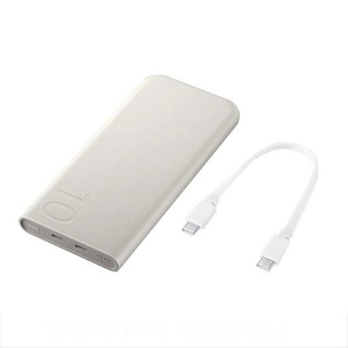 삼성전자 초고속 충전 보조배터리 25W PD 10000mAh 대용량 2포트 C타입, EB-P3400, 베이지