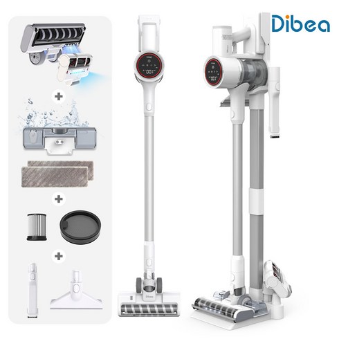 디베아 차이슨 무선청소기 ALLNEW29000 + 물걸레 키트 + 브러쉬 4종 + 필터2p 세트, 화이트, ALLNEW29000+