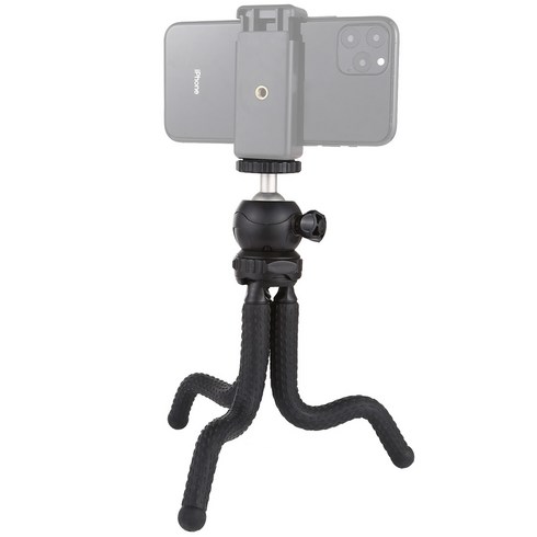 PULUZ DJI Insta360 GoPro 및 기타 액션캠 DSLR 카메라 스마트폰용 볼헤드 장착 미니 문어발식 유연한 삼각대 홀더, 1개, 크기: 25cmx4.5cm