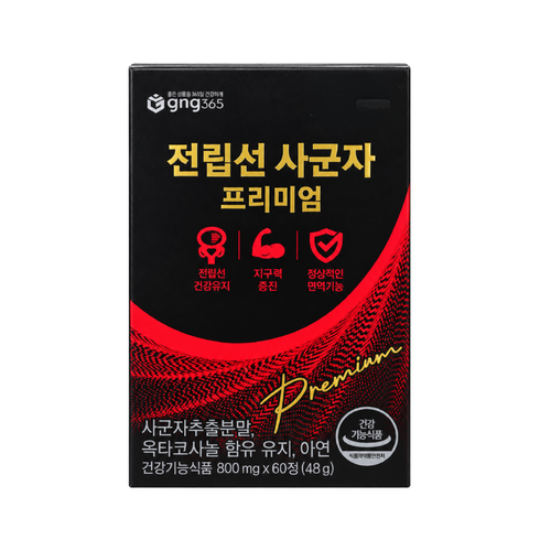 공식판매처 전립선 사군자 프리미엄 남성 전립선 지구력 특허등록상품, 1개, 60정