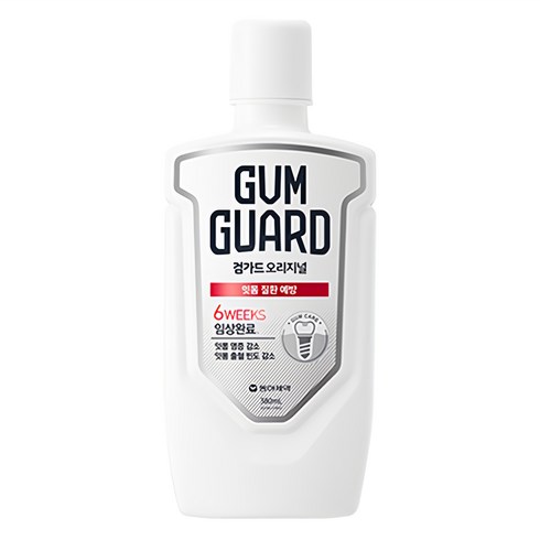 검가드 오리지널 잇몸 질환 예방 구강청결제, 380ml, 1개
