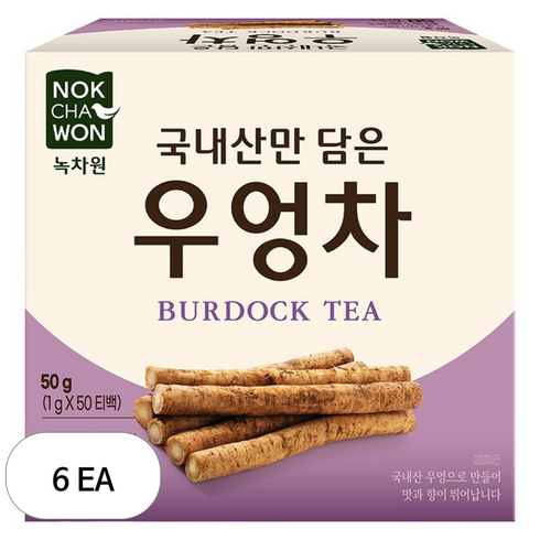 녹차원 국내산만 담은 우엉차, 1g, 50개입, 6개