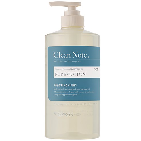 케라시스 클린노트 바디워시 퓨어 코튼, 800ml, 1개