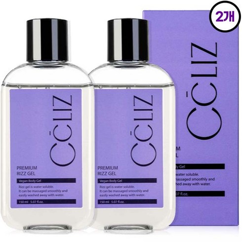 [저자극테스트 완료] 끌리즈 수용성 프리미엄 마사지 젤 바디 마사지 오일, 2개, 150ml