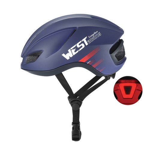 시그니처베이지 자전거 킥보드 초경량 후미등 헬멧 YPZ439, 포인트 퍼플, 1개