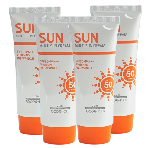 푸드어홀릭 멀티 선 크림 SPF50 PA+++, 4개, 70ml