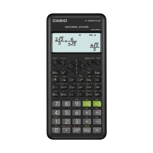 카시오 공학용 계산기 FX-350ES 플러스 2nd 에디션, FX-350ES PLUS 2nd Edition(검정), 1개
