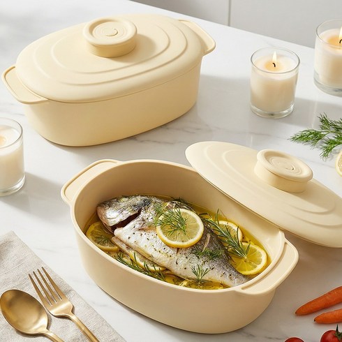 전자레인지 실리콘 촉촉 찜기 만능 스팀 용기 계란찜 라면 주방 멀티쿠커, 1개, 베이지